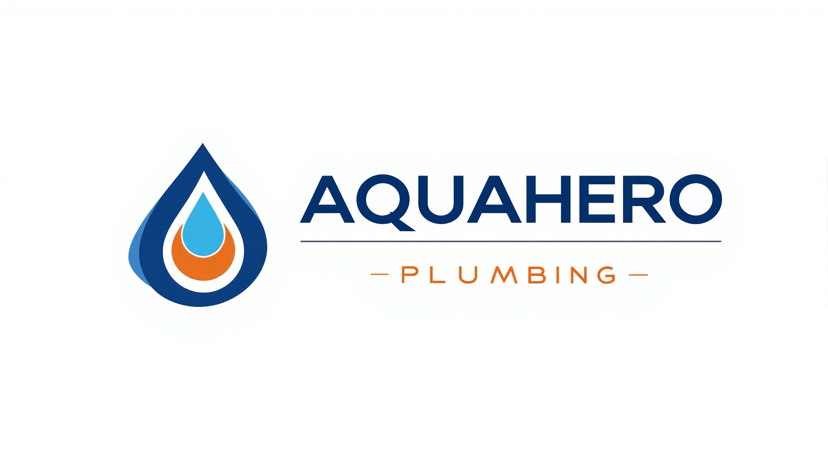 AquaHero Plumbing Logo